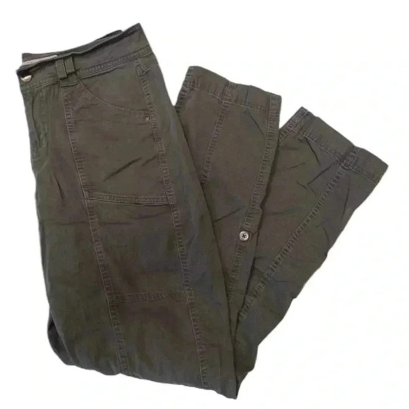 WindRiver Olive Cargo 98% Cotton Lightweight  Pants Size 6 - Picture 5 of 9
